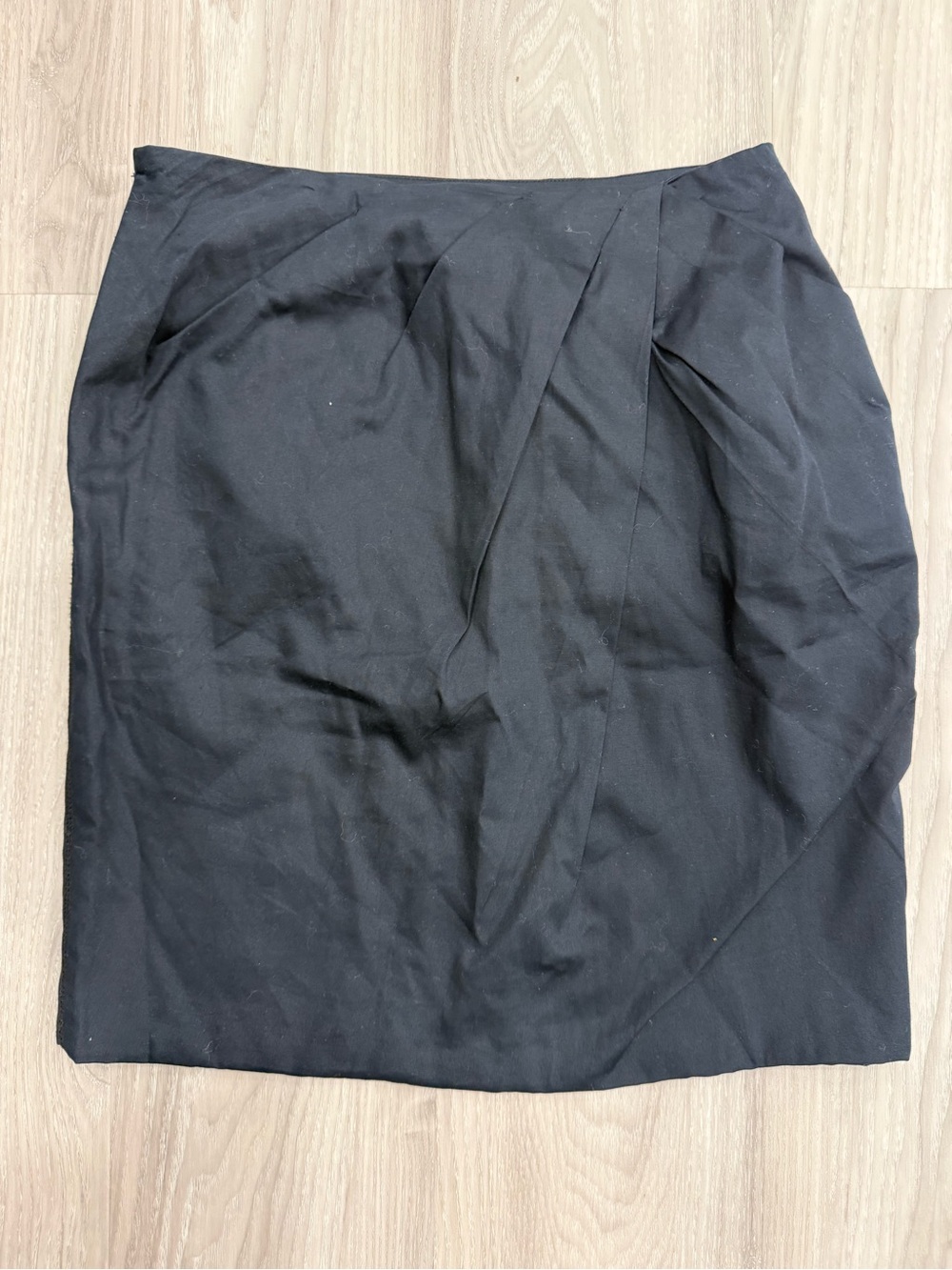 Odille Womens Pleat Pencil Skirt Mini Navy blue Size 0 Anthropologie office XXS
